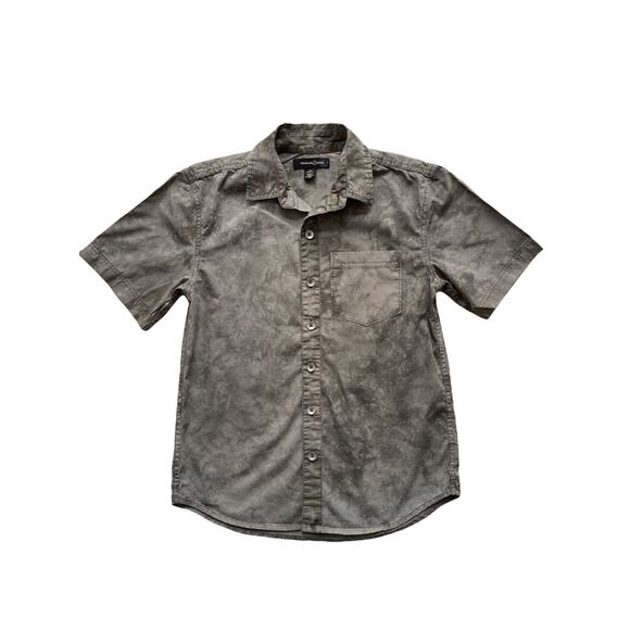 Treasure & Bond Other - Treasure & Bond Olive Green Tie Dye Button Down Size 8/10